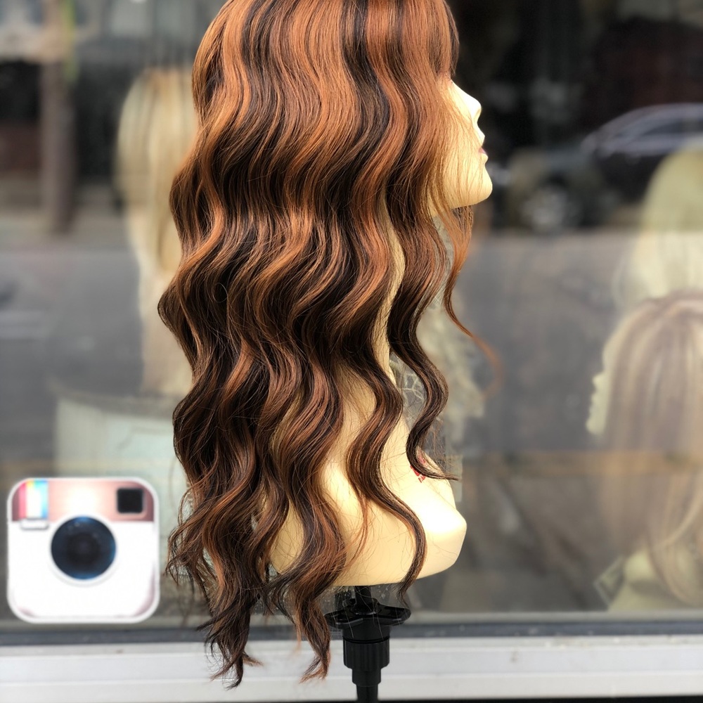 Copper Brown highlights wig now available - Picture 3 of 8
